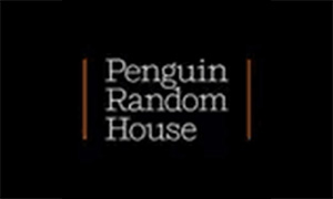 Penguin Random House logo on black background.