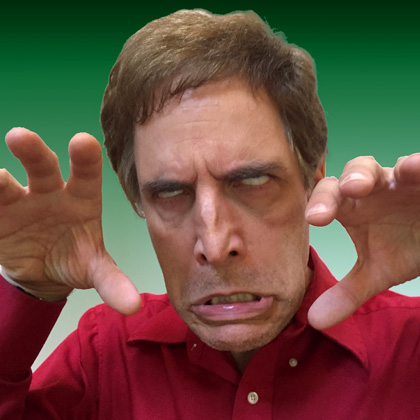 Man making a funny, exaggerated face.